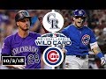 Colorado Rockies vs Chicago Cubs Highlights || NL Wild Card Game || October 2, 2018