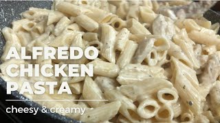 Chicken Alfredo Pasta Creamy Alfredo Sauce Pasta 4K