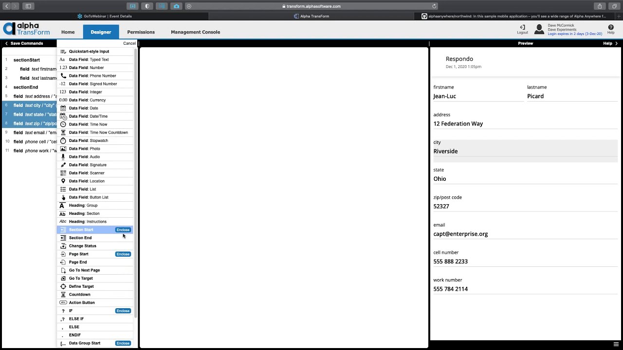TransForm Tuesdays 2020 Dec 01 - Responsive Design in TransForm with ...