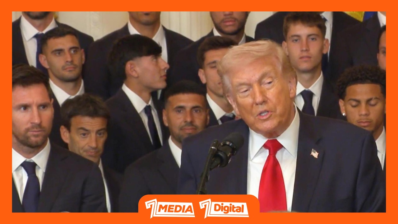 TRUMP ALIVYOWAGANDISHA MESSI NA WENZAKE NA KUONGELEA MASWALA YA VITA