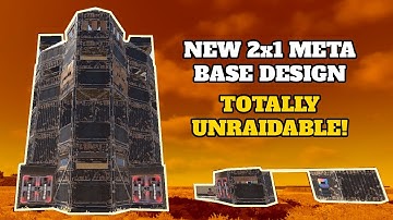 NEW 2x1 META Base Design – Totally Unraidable! (Rust Base Build)