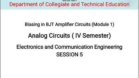 Analog Circuits (18EC42) Module 1_Session 5