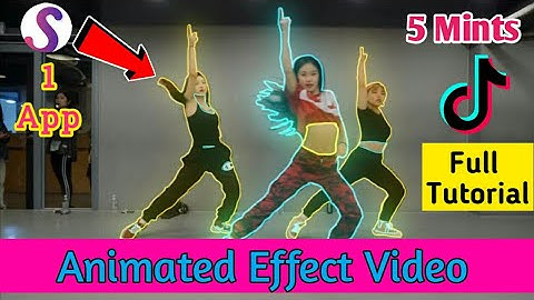 How to Edit Scribble Glowing Animated Effects for Android | TikTok video Scribble Effect | 5 minute.