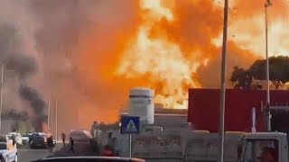 Le Impressionanti Immagini Dellesplosione In Un Distributore Di Benzina A Roma, Il Nuovo Video