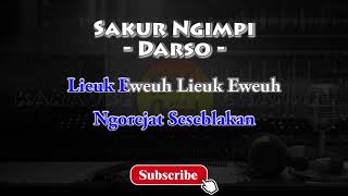 Karaoke Sakur Ngimpi - Darso - HD Karaoke Audio