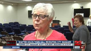 Shafter town hall focuses on recruiting new city manager