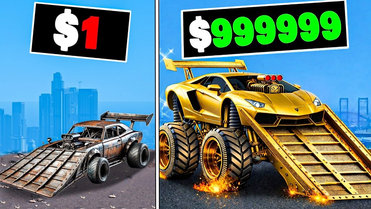 1 To 1 000 000 RAMP CAR In GTA 5 YouTube 