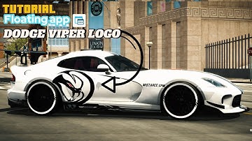 HOW TO MAKE DODGE VIPER LOGO Withusing Floating app Car Parking Multiplayer