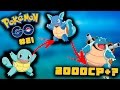 PGO: POKEMON GO #21 MACHAMP NA FOZ & SQUIRTLE PARA BLASTOISE OP !