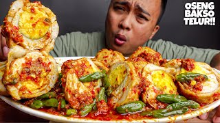 MUKBANG BAKSO TELUR JUMBO PEDAS!! MUKBANG BAKSO PEDAS #madukorat