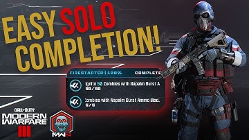 EASY Tier 2 Firestarter Mission Completion for Act 3 | Call of Duty MW3 Zombies