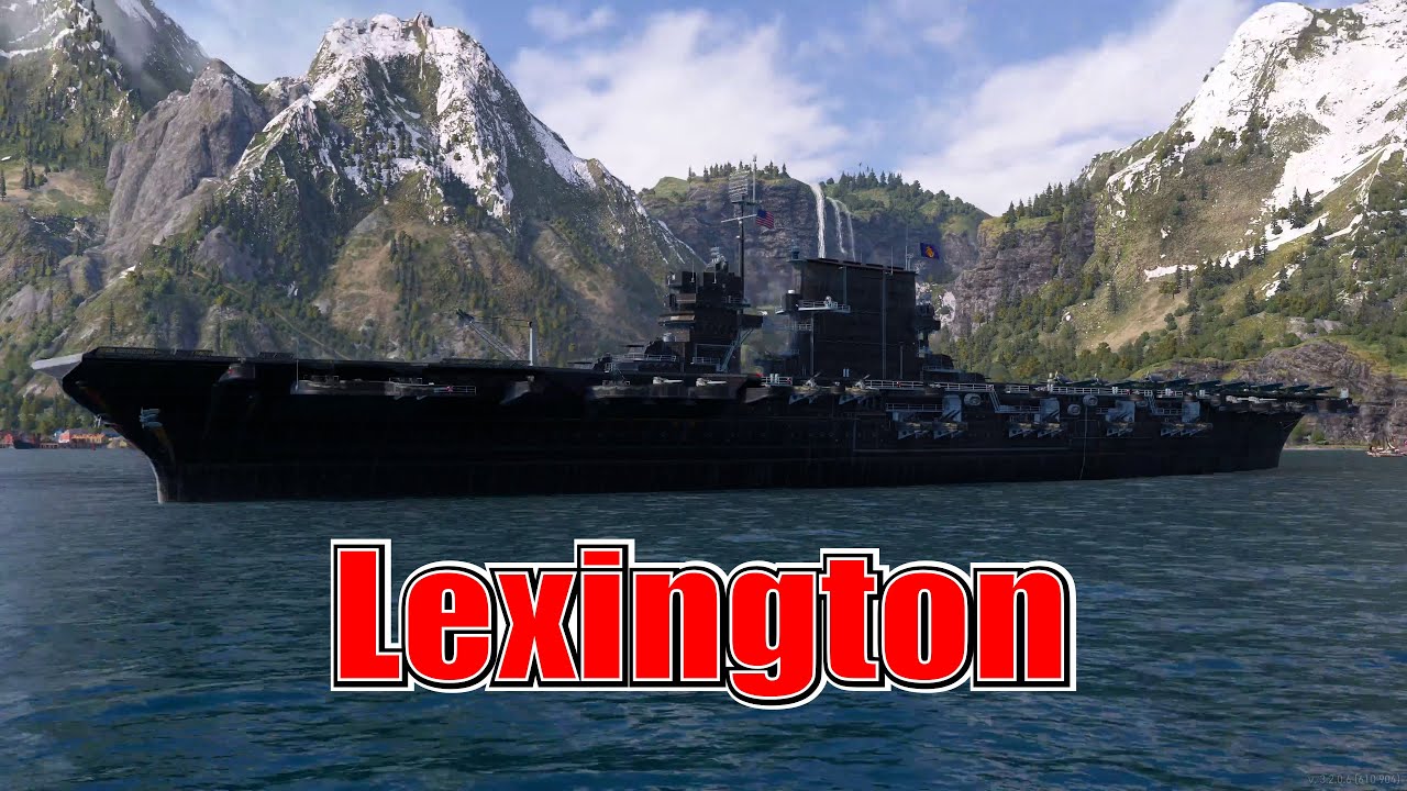 Meet The Lexington! Tier 7 American Aircraft Carrier (World of Warships Legends Xbox Series X) 4k