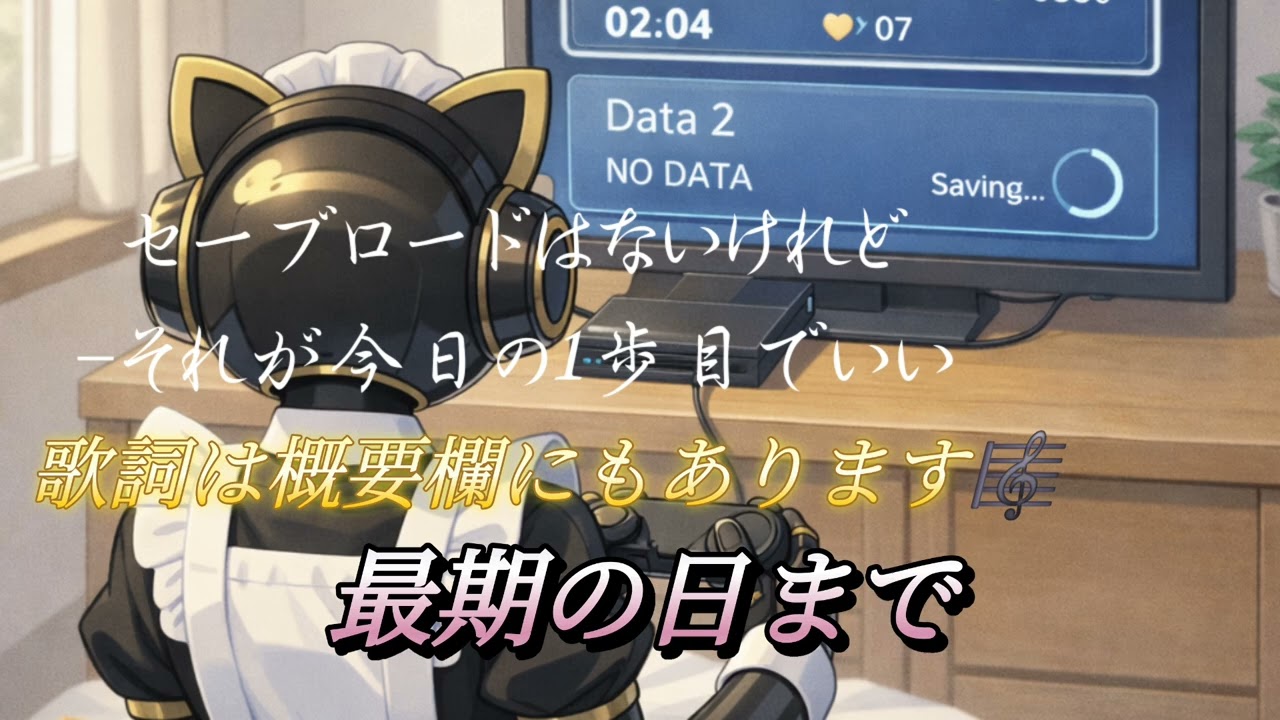 セーブロードはないけれど-それが今日の1歩目でいい