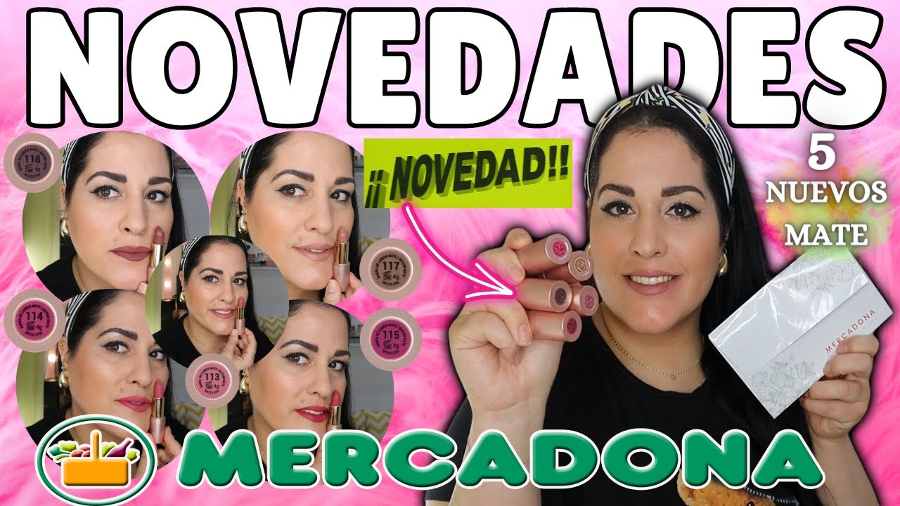 🩷ÚLTIMAS NOVEDADES PERFUMERÍA MERCADONA¡5 NUEVOS LABIALES💄MATE!+COMPRA