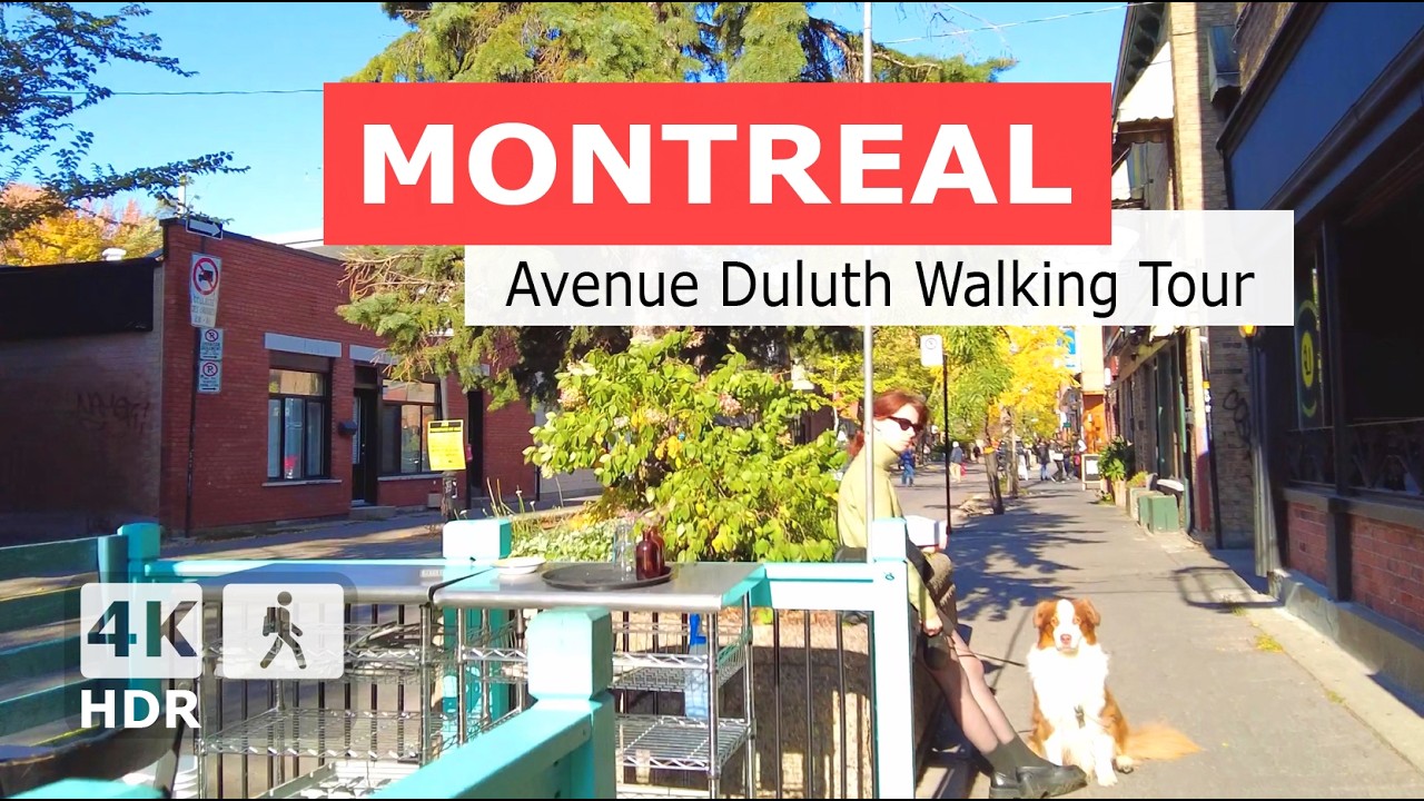 [ 4K ] Avenue Duluth Autumn Walking Tour | Plateau-Mont-Royal ...