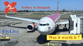 AirAsia XJ-383 On board upgrade to Business class Sydney to Bangkok Flight Report (Airbus A330-300)