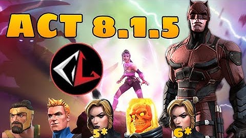 MCOC: Book 2-Act 8.1.5|Easy Path for Completion 🔥🔥|Daredevil Boss| #mcoc #mcocgameplay #marvel