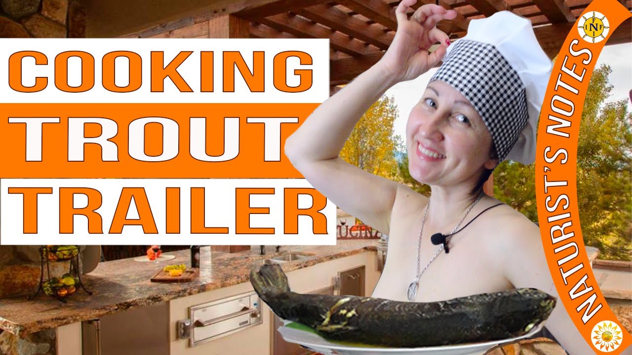 Cooking trout. Oven baked trout recipe. Naturist is cooking.