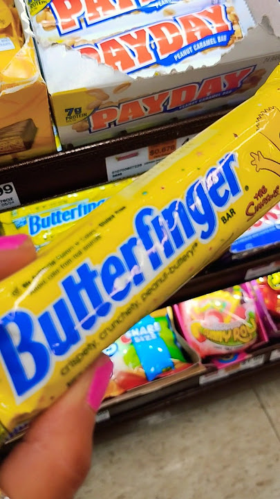 Simpsons Butterfinger bar 😋 @nestle #butterfinger #candy #simpsons #candy #foodie #shorts #yummy