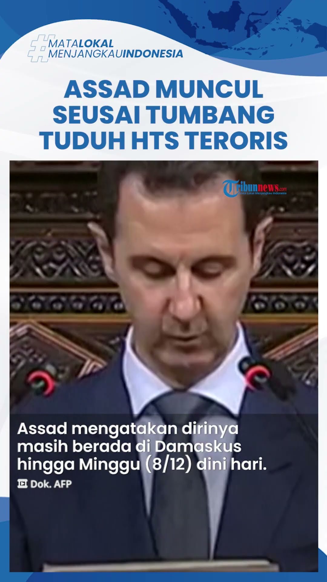 Bashar Al Assad Akhirnya Muncul seusai Kekuasaannya Tumbang, Tuduh HTS Teroris \u0026 Klarifikasi Kabur