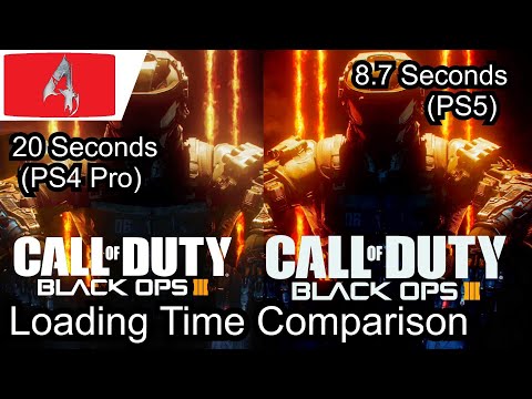 Call Of Duty Black Ops 3 PS4 Pro vs PS5 Backward Compatibility Load Time Comparisons