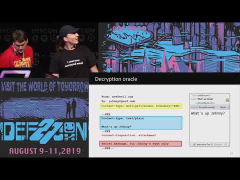 Jens Muller - Covert Attacks on Email End-to-End Encryption - DEF CON 27 Conference