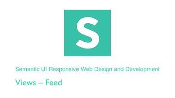 Semantic UI: Views – Feed