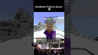 Herobrine Prank On Server ☠️