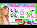 TRADING *SHADOW DRAGONS* ONLY In Adopt Me! (Roblox)