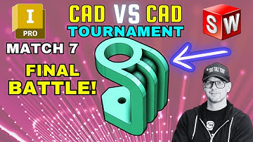 3D CAD esports - TOURNAMENT HIGHLIGHT - Match 7 - TITANIUM VS Alessiino - INVENTOR vs SOLIDWORKS