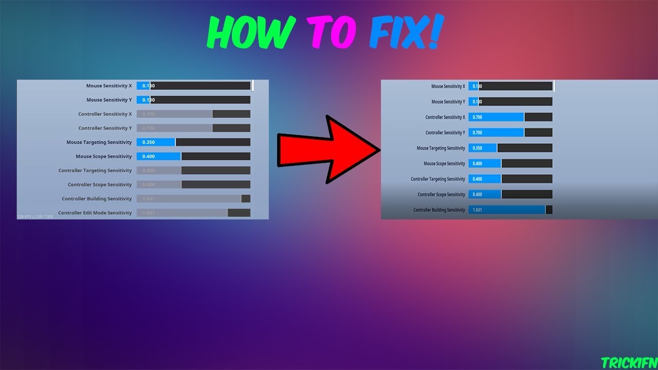 How to get old sensitivity slider back Fortnite - YouTube