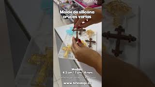 Molde Silicona Cruces Varias