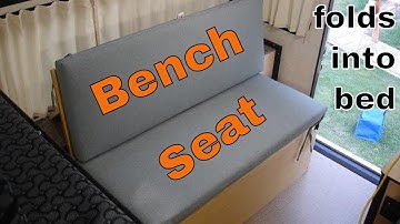 Fold Down Bench Seat: Four Wheel Camper Shell Buildout #4
