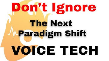 The Next Paradigm Shift - Towards An Era of Speech Enabled Artificial Intelligence