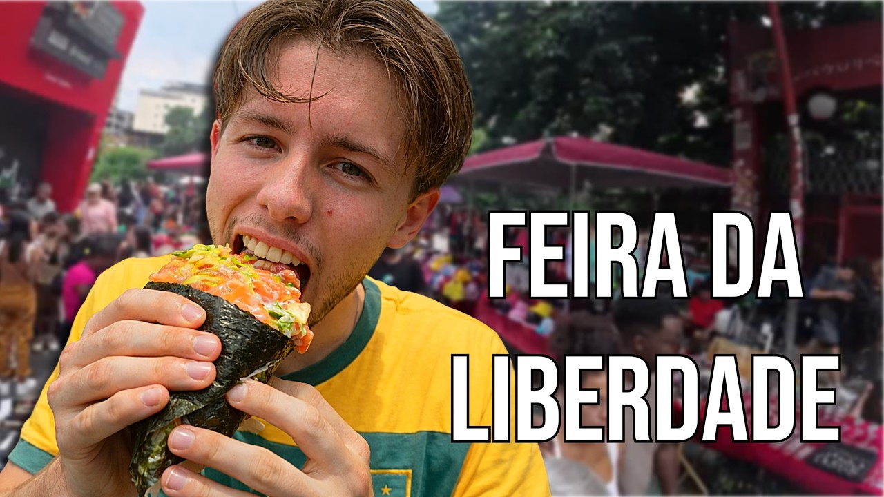 Eating EVERYTHING at Liberdade Market in São Paulo (Japantown) 🇧🇷🇯🇵