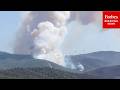 RAW VIDEO: Footage Captures Wildfire Breaking Out In Balikesir, Turkey