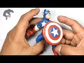 How to make a captain america with plasticine or clay in steps - My Clay World