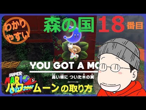 マリオオデッセイ森の国 18番目のパワームーンの取り方 - YouTube