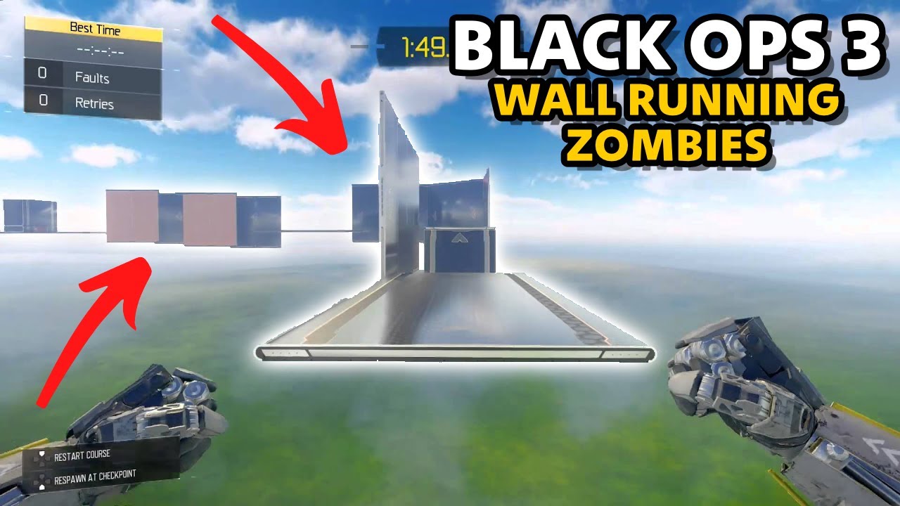 HARDEST PARKOUR/WALL RUNNING ZOMBIE MAP EVER [BO3 Zombies]