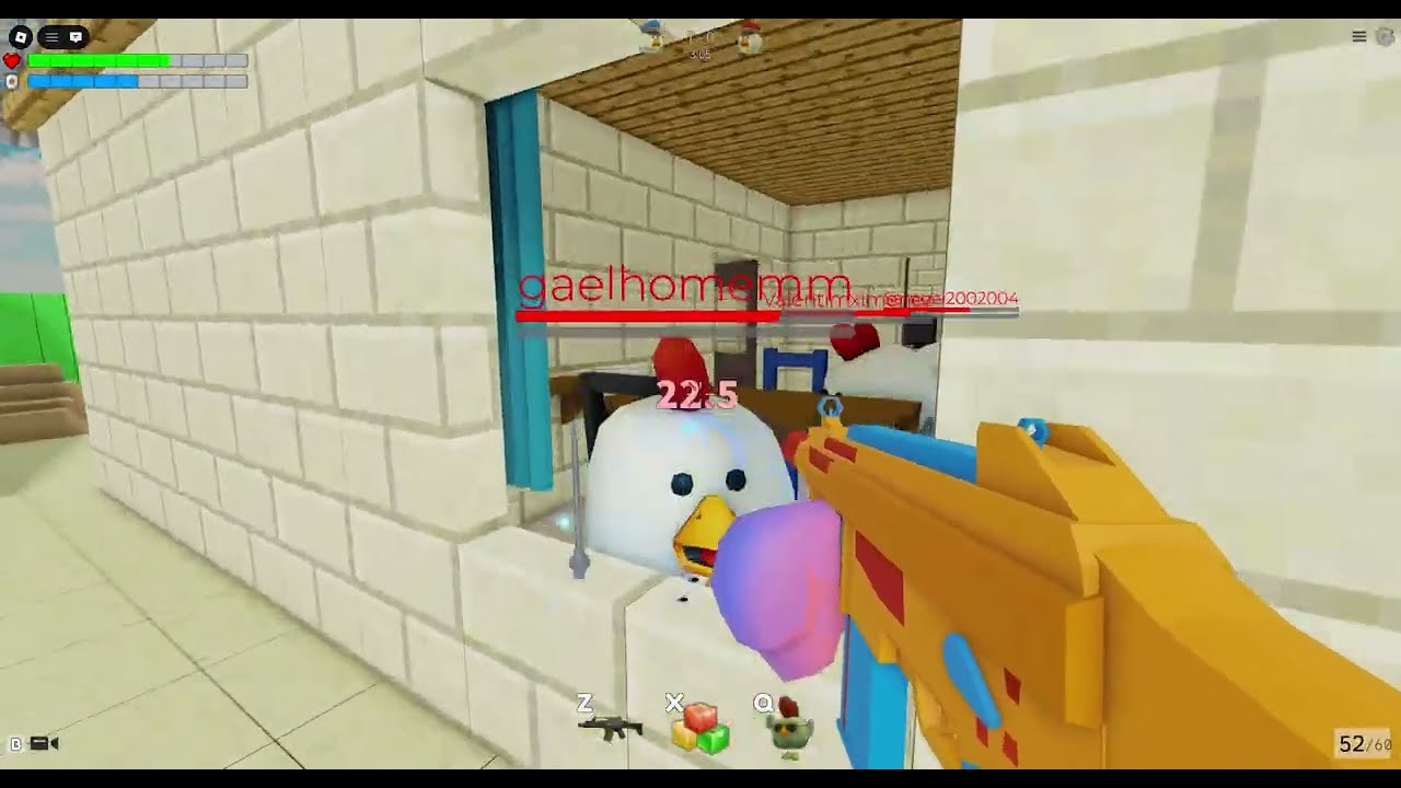 playing roblox chicken gun cgr