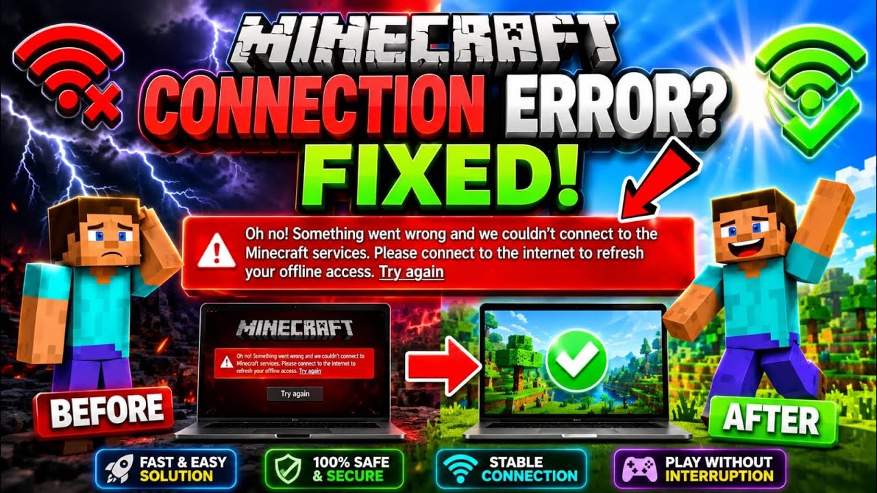 Minecraft Something Went Wrong Problem | Minecraft Servers Down Today ...