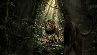Epic Jungle Chase | Realistic Lion Wildlife @WildEyesView #foryou #viral #fyp #ai #shorts