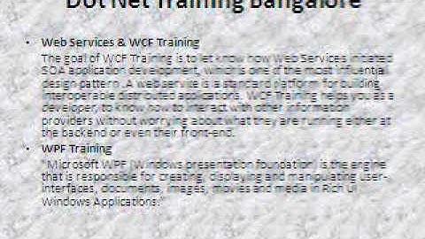 Best Dotnet Training Center in Bangalore