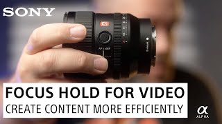 Get the most out of your G Series & GM Lenses! Focus Hold for Video