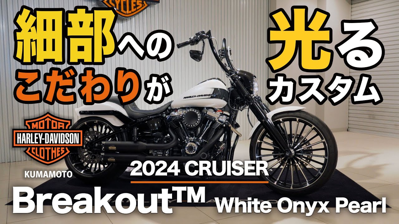【人気No.1ブレイクアウト】こだわりぬいたカスタム車両紹介！【ハーレーダビッドソン熊本】