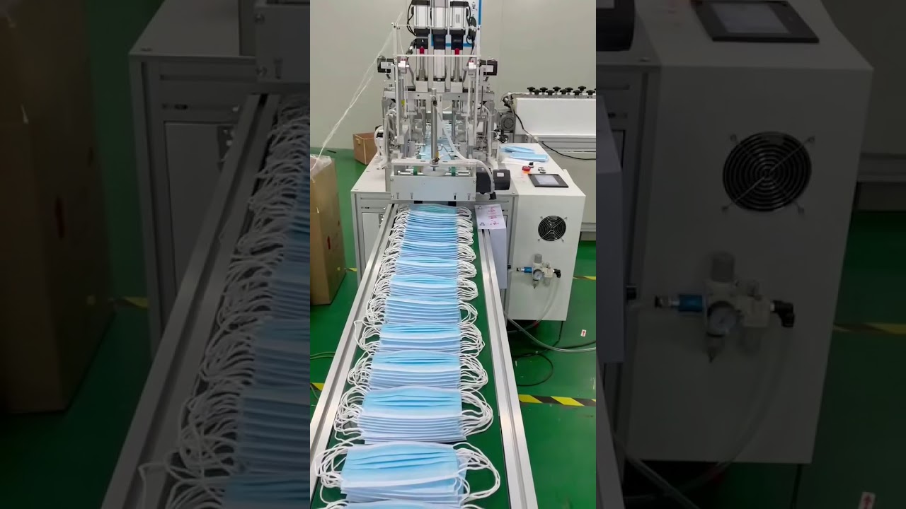 10 servo motors flat mask making machine BUS signals design max 200pcs /m