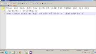 Dotnetnuke Bài 4: Tạo module dạng project (phần sql)