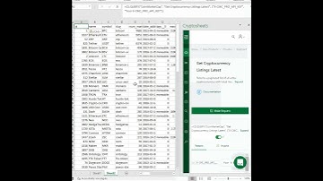 Use =CS.QUERY to get the latest CoinmarketCap crypto listings & prices in Excel & Googlesheets
