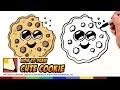 How to Draw Cute Cartoon Cookie Emoji - An Easy Cute Cookie to Draw! | BP