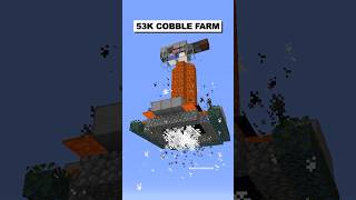 53K Cobblestone Farm For Donut SMP #shorts